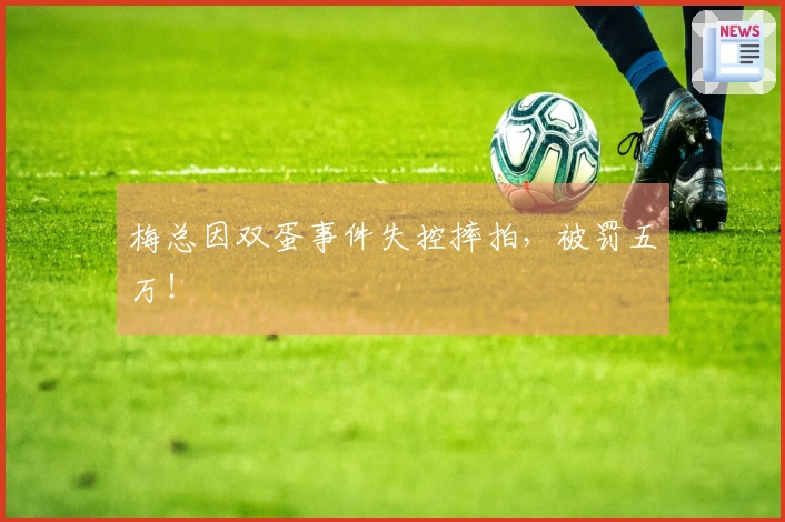 梅总因双蛋事件失控摔拍，被罚五万！